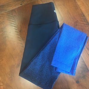 Lululemon black and blue ombré legging